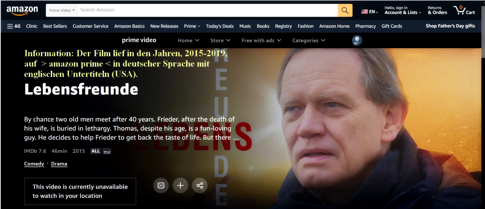 © Screenshot AMAZON PRIME 2018